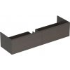 Geberit Xeno 2 - Skrinka pod umývadlo Varicor 160 cm s LED svietidlom, 2 zásuvky, sivá 500.346.43.1