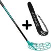 Oxdog ULTIMATELIGHT HES 27 TQ SWEOVAL MBC + Stickbag černá / tyrkysová, Ľavá (ľavá ruka dole), 92cm (=102cm)