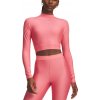 Under Armour | Under Armour HeatGear Crop Mock Women LS | rúžová| S