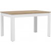 Tempo Kondela Rozkladací stôl, biela/dub wotan 135-184x86 cm, VILGO