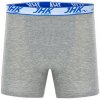 Jhk Pánske dlhé boxerky - 3 páry JHK901 Grey Melange S