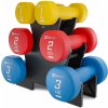 Sada okrúhlych fitness činiek so stojanom12kg