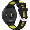 AC mobile RUN Silikónový dvoufarebný Opasok na hodinky Garmin Barva: Černá-žlutá, Velikost: 18 mm