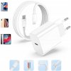 Rýchla Nabíjačka sieťová USB-C 20W + kábel pre iPhone Lightning 2 m