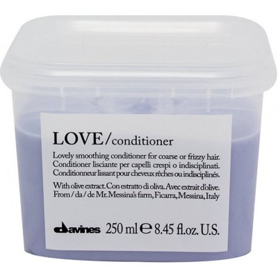 Davines Love Olive uhladzujúci Conditioner pre nepoddajné a krepovité vlasy Lovely Smoothing Conditioner for Coarse or Frizzy Hair 250 ml
