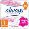 Always Platinum Normal Menštruačné Vložky s Krídelkami, 20 ks