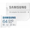 SAMSUNG EVO Plus MicroSDXC 64GB + SD Adaptér / CL10 UHS-I U1 / A1 / V10 MB-MC64SA/EU