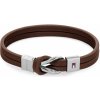 Tommy Hilfiger Moderný náramok z hnedej kože Braided Knot 2790441