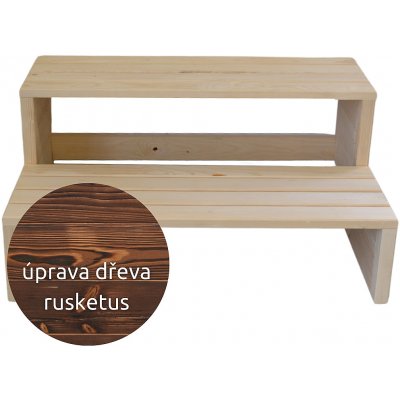 HANSCRAFT Schodíky k vírivke RUSKETUS - 2 stupne 100 cm