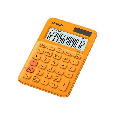 Casio MS 20 UC kalkulačka stolná, oranžová 4549526700057