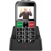 EVOLVEO EasyPhone ET, mobilný telefón pre seniorov s nabíjacím stojanom, strieborná EP-851-ETS