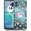 Picasee silikónový prehľadný obal pre Motorola Moto G72 - Unicorn hviezdne nebo