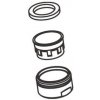 Hansgrohe Perlátor M24x1, čierna podložka 93881670