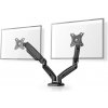 Nedis MMDOSGS110BK - Full Motion Stojan Monitoru | Plynová Pružina | 2 Obrazovky | 15 - 32 | 75x75 / 100x100