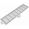 MPkovania SRL - ALFA vetracia mriežka 100 x 800 mm, 800 mm, 100 mm, STM - strieborná matná (C0)