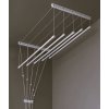 Stropný sušiak PROPER PRO 5 x 100cm (Stropný sušiak na sušenie bielizne 5 tyčový 100cm vyťahovací)