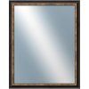 DANTIK - Zrkadlo v rámu, rozmer s rámom 40x50 cm z lišty TRITON čierna (2139)