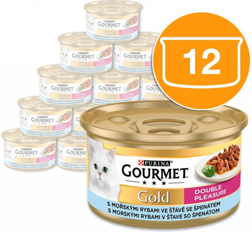 Gourmet GOLD mořské ryby v omáčce 12 x 85 g