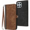 Peňaženkové kožené puzdro SIDE BUCKLE na Honor X8 4G 2022 – Hnedá