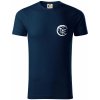Volejbal lopta prso - Tričko z organickej bavlny - 2XL ( Tmavomodrá (veľmi tmavá - skoro čierna) )