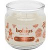 Sviečka Bolsius Large Jar, Cookie Fever, vonná, Vianoce, béžová, 100x98 mm, v skle