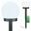 LED solárna záhradná lampa ATRIS Driven White Sphere 10cm LUMILED