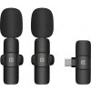 Puluz PU3151B Lavalier bezdrôtový mikrofón typu C