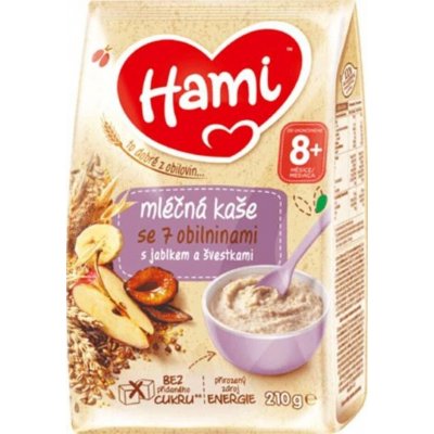 Hami mliečna so 7 obilninami s jablkom a slivkami 210 g