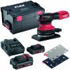 FLEX Akčná sada - Aku vibračná brúska OSE 2-80 18-EC + P-Set 22 Q + brúsne výseky Xtreme