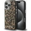 Karl Lagerfeld IML Leopard MagSafe zadný kryt pre iPhone 16 Pro Max Brown