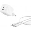 Belkin BOOST CHARGE™ PRO Duální 50W USB-C Power Delivery GaN PPS nástěnná nabíječka + 1m USB-C/USB-C kab WCH019kq1MWH-B6