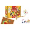 Korková zatloukačka CREATED dřevo s doplňky v krabici 33x24x4,5cm (00800576)