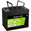 Green Cell CUBE LiFePO4 50Ah 12.8V 640Wh Lithium Iron Phosphate Battery for Camper, Golf Cart,Wind Power Plant