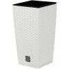 Prosperplast kvetináč 40cm RATO SQUARE DRTS400-S449 biely plastový PROSPERPLAST