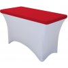 TENTino Elastická čiapka STANDARD na dosku skladacieho stola 122x60 cm VIAC FARIEB Farba obrusu: ČERVENÁ / RED