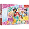 Trefl Puzzle Šťastný svet princezien/Disney Princess 200 dielikov 48x34cm v krabici 33x23x4cm