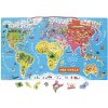 Janod Mapa Sveta – Drevené Magnetické Puzzle