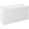 SAPHO MEDIENA 117 x 48,5 x 51 skrinka pod umývadlo závesná, biela, MD120
