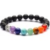 BudNej minerálny náramok ČAKRY a STROM ŽIVOTA z lávových kameňov MN1025