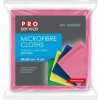 Pro Servis Utierka z mikrovlákna na sklo mix farieb 30 x 30 cm 4 ks