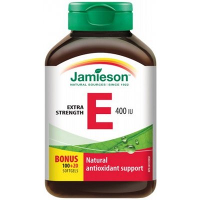 Jamieson Vitamín E 400 IU 100 + 20 kapsúl