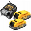 Dewalt POWERSTACK Súprava akumulátora a nabíjačky DCB1102E2, 18 V, 1,7 Ah, 2 ks, DCB1102E2-QW