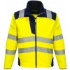 PORTWEST HI-VIS PW3 T402 / Reflexná softshellová bunda - HV žltá/námorná modrá XXXL
