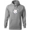 Baseball lopta v triku - Mikina pánska Cape s kapucňou - 3XL ( Tmavosivý melír )
