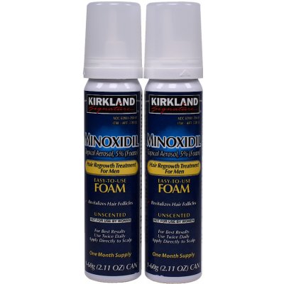 Kirkland Minoxidil Foam 5% 2 mesačná kúra proti vypadávaniu vlasov 2 x 60  ml od 59 € - Heureka.sk