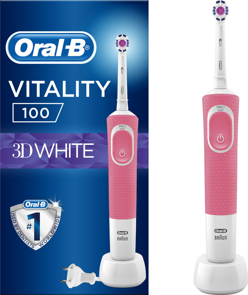 Oral-B Vitality 100 3D White Pink od 32,68 € - Heureka.sk