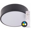 T-LED SMART TUYA Čierne LED stropné svietidlo okrúhle 300mm 24W CCT s DO 105460