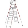 Hliníkový plošinový rebrík ,teleskopické vyhotovenie HYMER