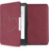 Puzdro KW Mobile - Brushed Heart - KW4974710 - pre Amazon Kindle Paperwhite 1/2/3 - tmavo červené (KW Mobile obal na Amazon Kindle Paperwhite 1/2/3, flip, Brushed Heart, Autosleep, Dark Red + záruka 3
