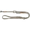 BE NORDIC predlžovacie kožené okrúhle vodítko, XS-L: 2.00 m/ ø 8mm, sivá